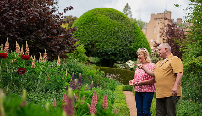 Couple at National Trust for Scotland site